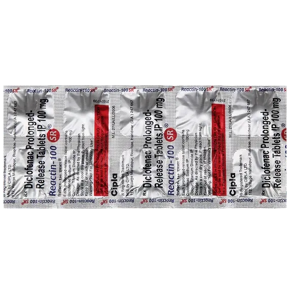reactin 100mg tablet 10's